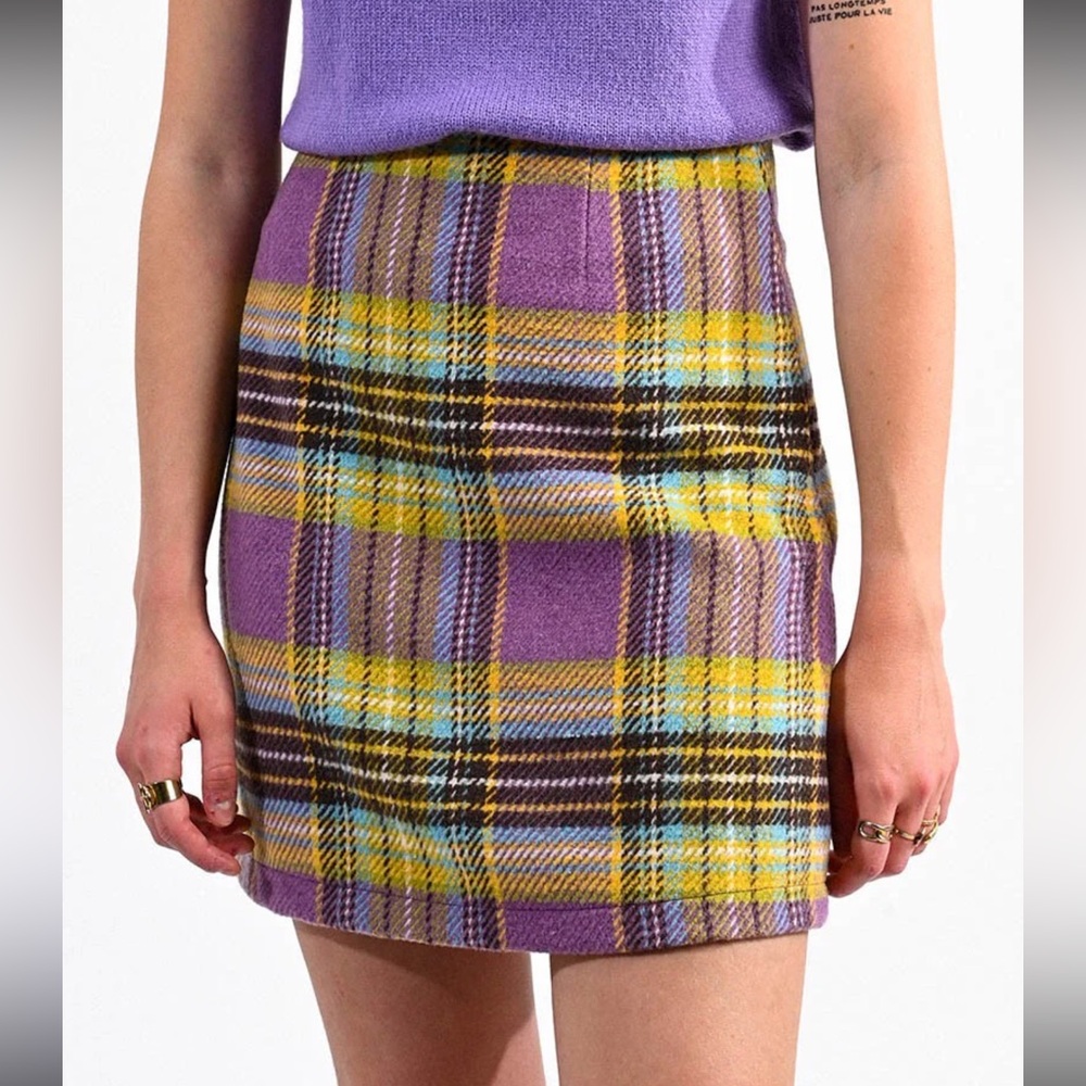 MOLLY BRACKEN Lili Sidoni A Line Woven Skirt Women’s Size 28” Mauve BRAND NEW